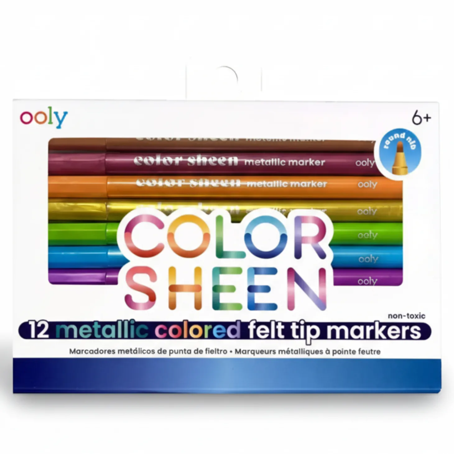 Flamastry Metaliczne, Color Sheen 12 szt.