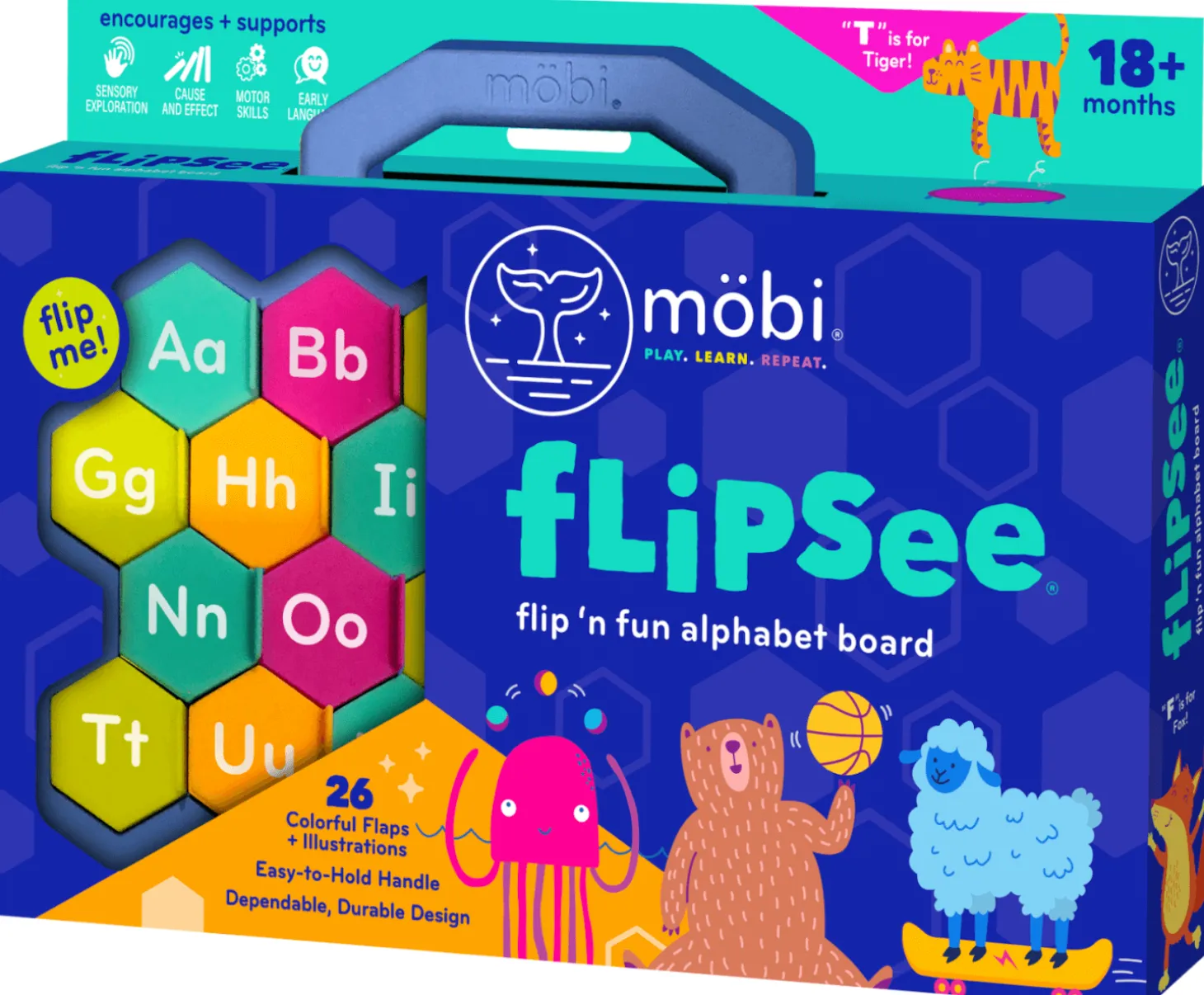 Flipsee Tablica z okienkami - Alfabet