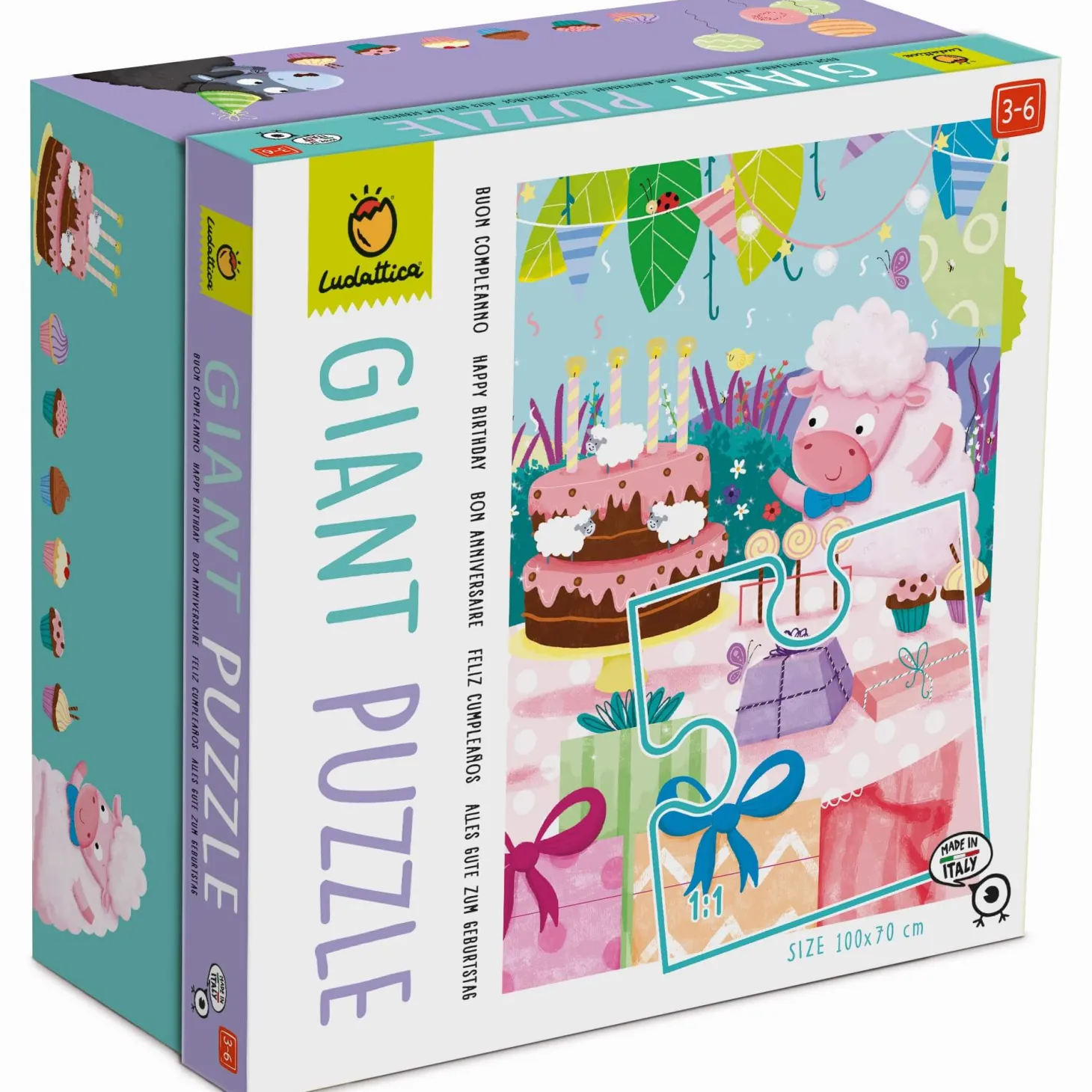 GIGANT PUZZLE - puzzle podłogowe - URODZINY - HAPPY BIRTHDAY!