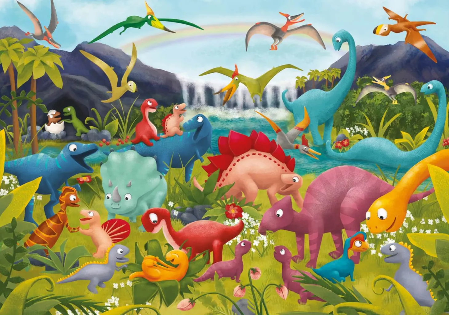 GIGANT PUZZLE – puzzle podłogowe – DINOZAURY