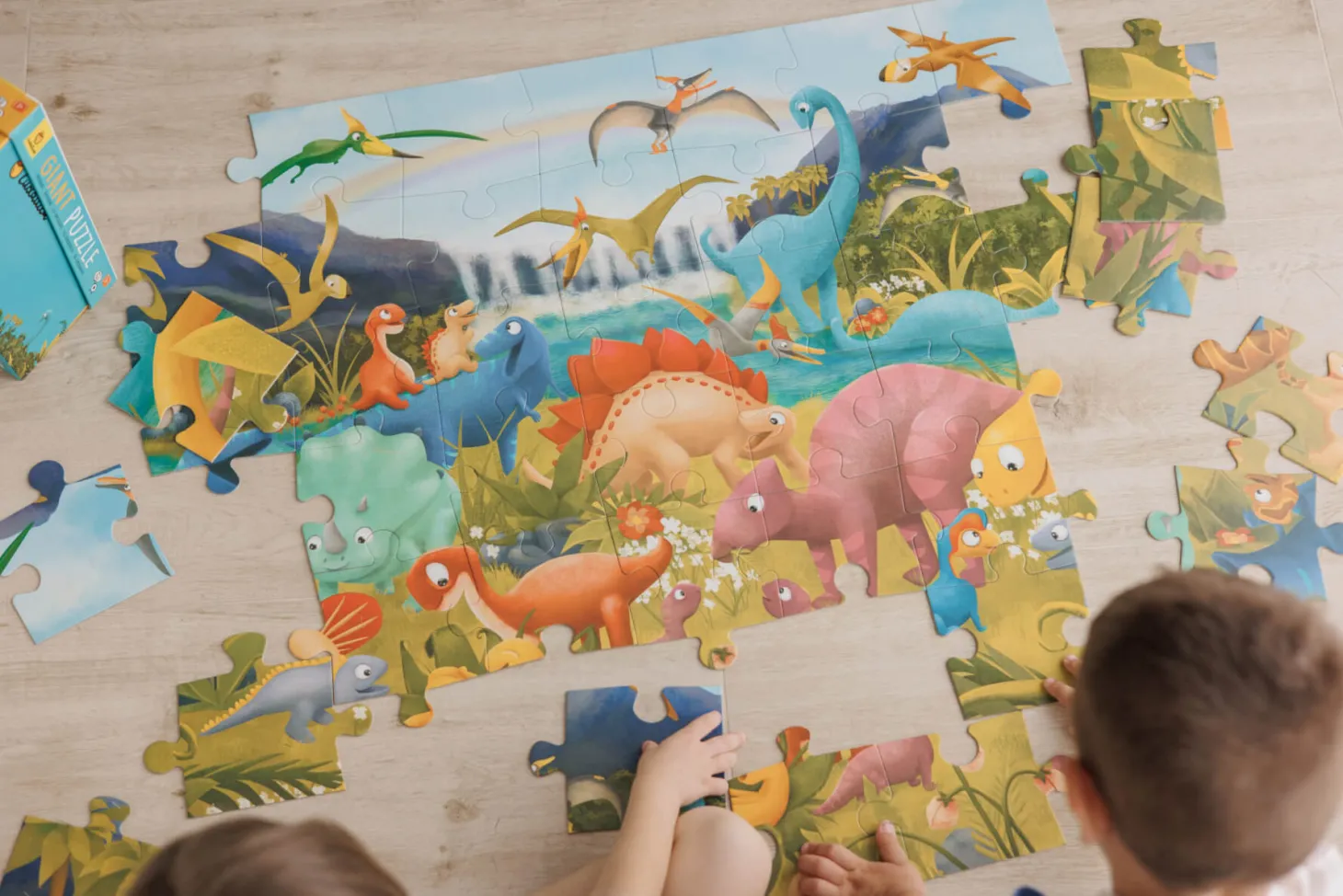 GIGANT PUZZLE – puzzle podłogowe – DINOZAURY
