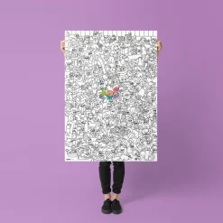 Gigantyczna kolorowanka 100x70cm - Kitty