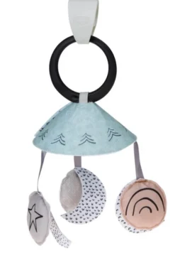 Gimnastyka, mata edukacyjna z pałąkami Decor - czarno-biała