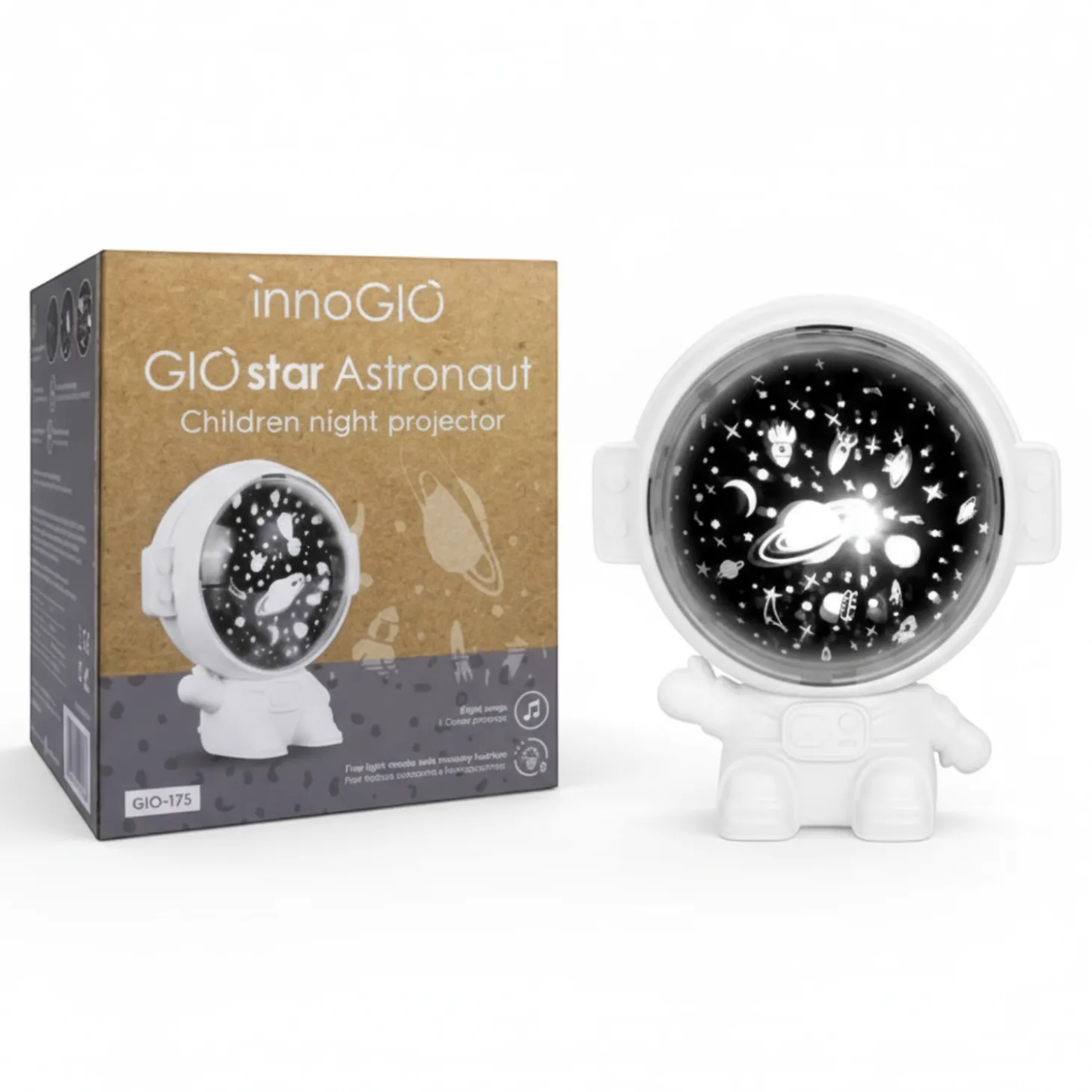 GIOstar Astronaut - Projektor z pozytywką dla dzieci