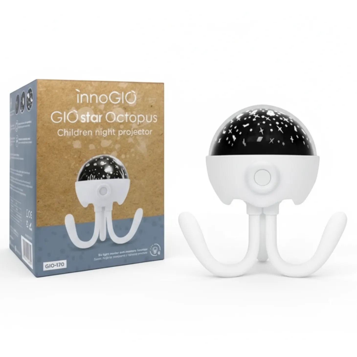 GIOstar Octopus - Projektor z pozytywką dla dzieci