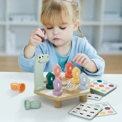 Gra do nauki kolorów i liczb Dino, 36m+