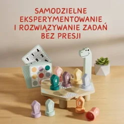 Gra do nauki kolorów i liczb Dino, 36m+