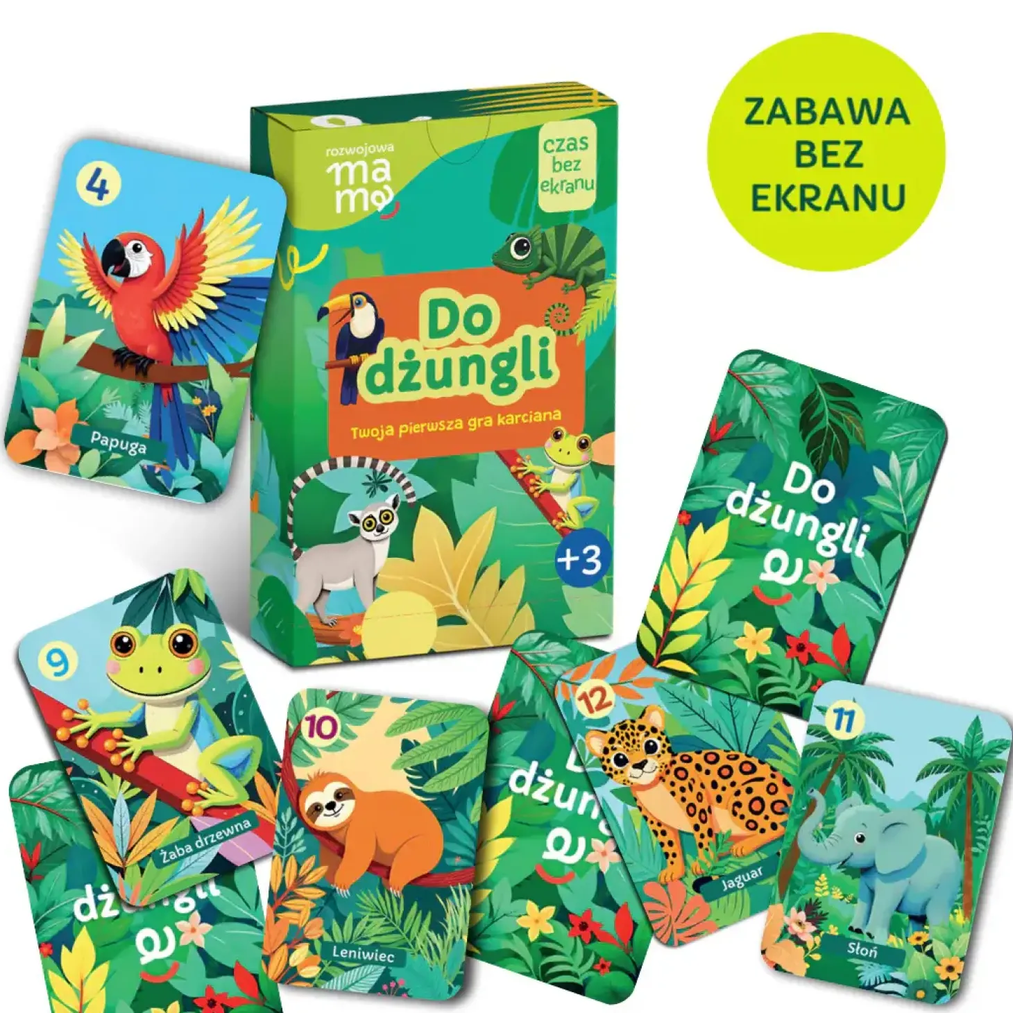Gra karciana "Do dżungli" 3+