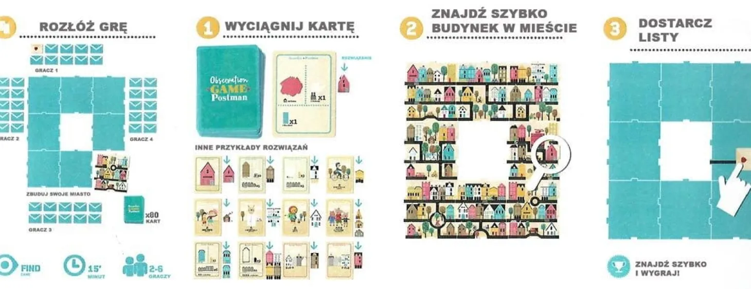 Gra obserwacyjna dla dzieci, Postman - Listonosz