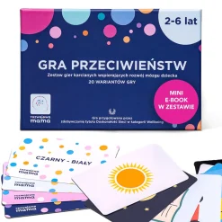 Gra przeciwieństw - zestaw gier karcianych + mini e-book 2+