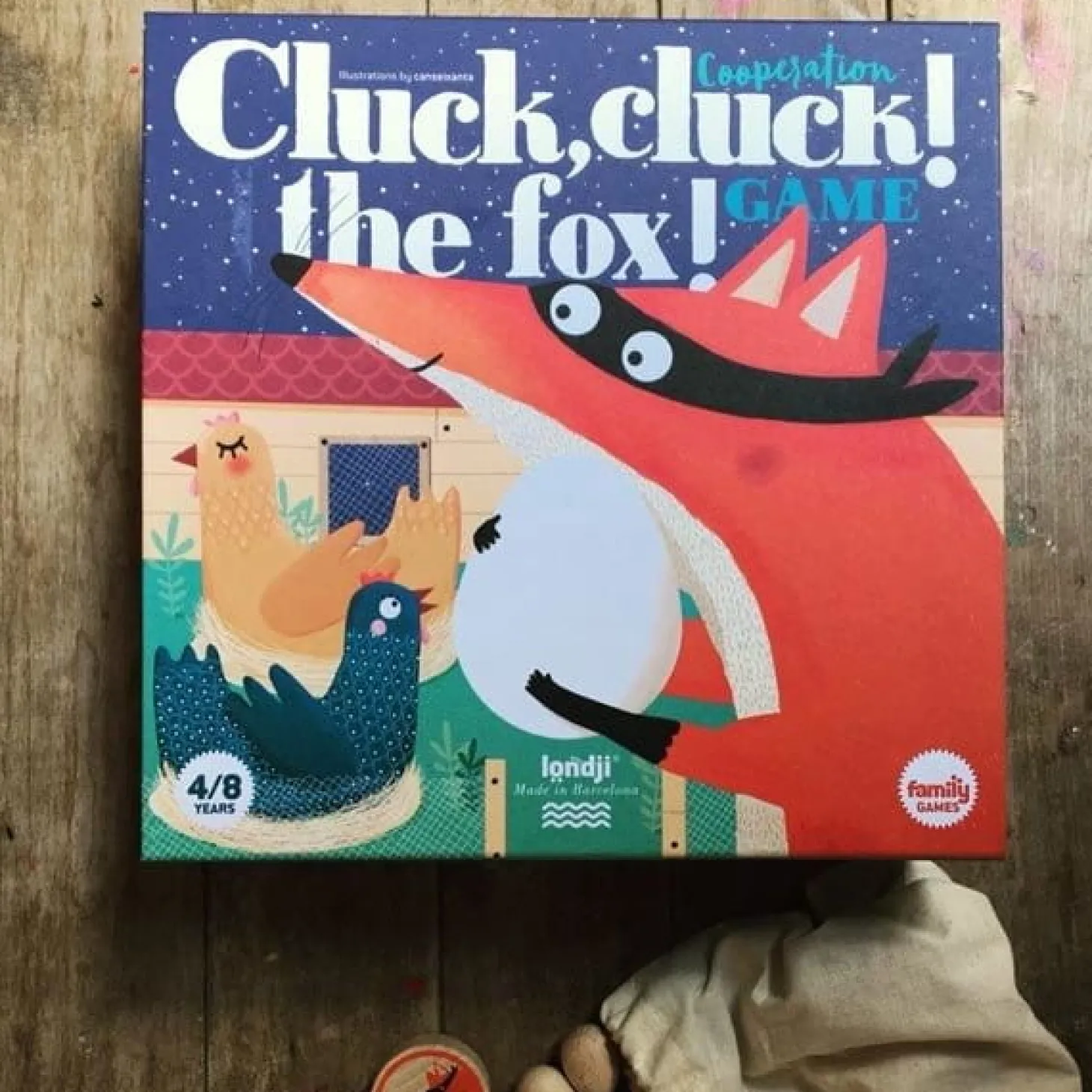 Gra rodzinna, Cluck, Cluck! Fox! Puk Puk, tu lisek!