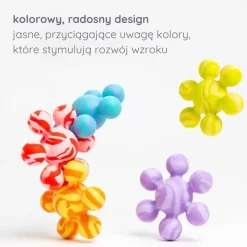 Gryzaki silikonowe - 5 zabawek do łączenia