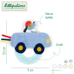 Gryzak sensoryczny - Auto Piesek Jules 3m+