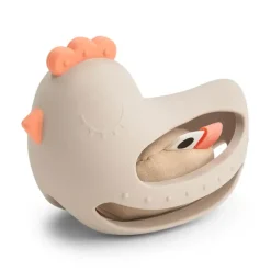 Gryzak zabawka do chwytania Kurka Clucky z grzechotką