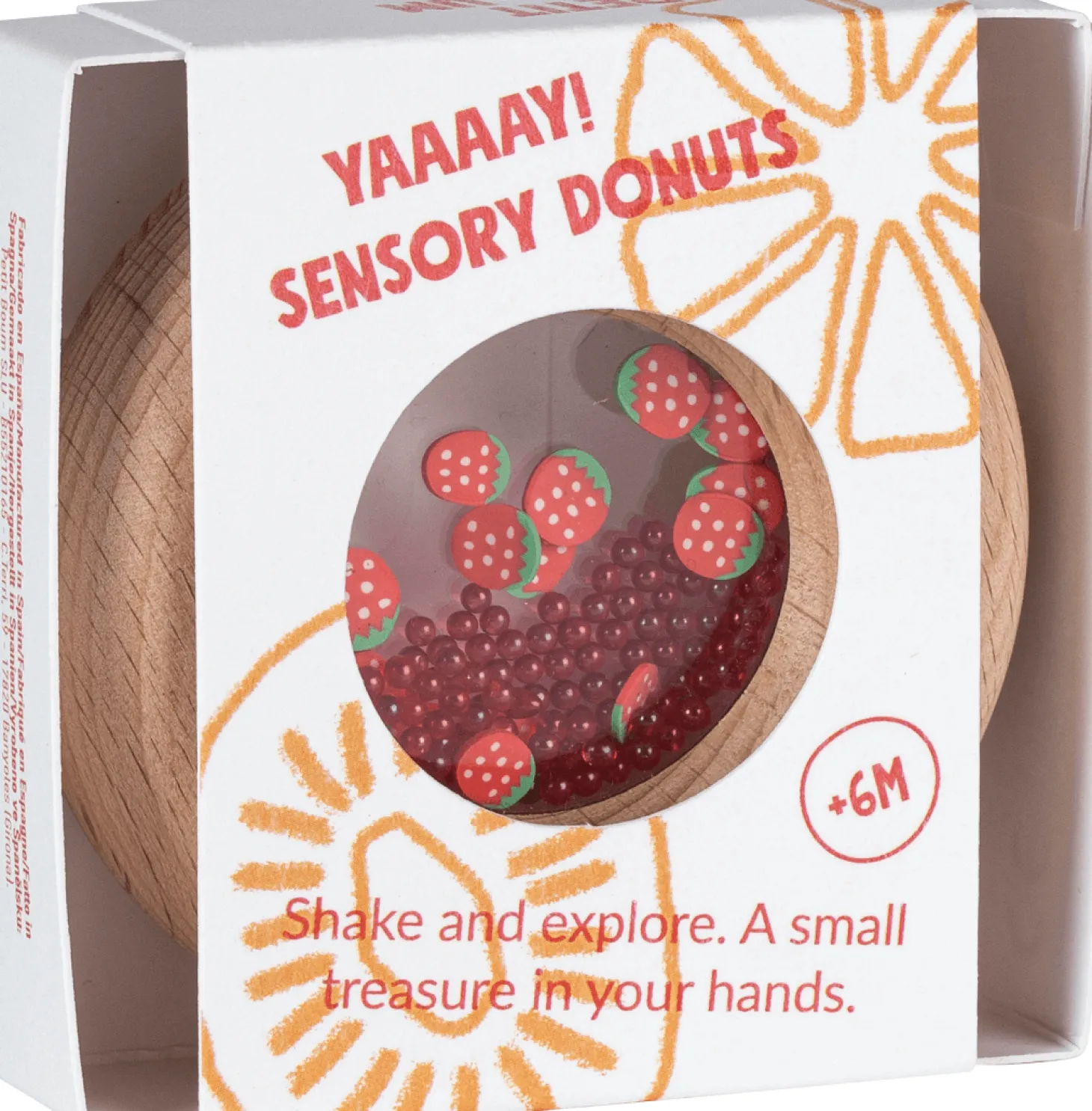 Grzechotka sensoryczna - Truskawka