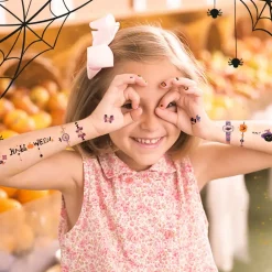 Halloweenowe tatuaże i naklejki na paznokcie w torebce