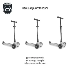 Highwaykick 3 LED Hulajnoga składana ze świecącymi kółkami 3+ Kiwi