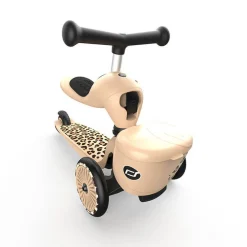 Highwaykick 1 Lifestyle 2w1 Jeździk i hulajnoga z zamykanym schowkiem 1-5 lat Leopard