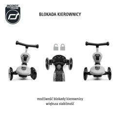 Highwaykick 1 2w1 Jeździk i hulajnoga 1-5 lat Olive
