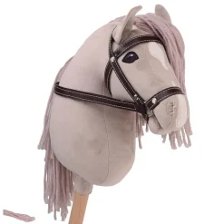 Hobby Horse koń DELUXE na kiju 80cm beige