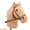 Hobby Horse z funkcją dźwiękową koń LUX na kiju 80cm Beige