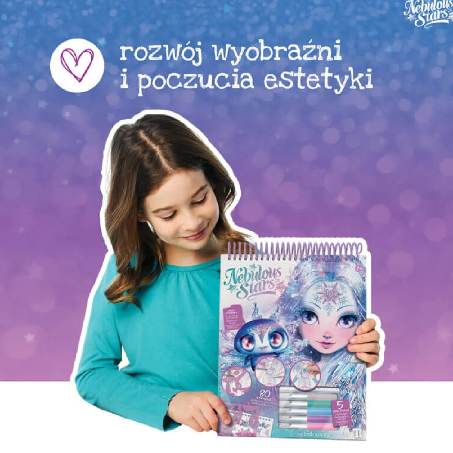 II GATUNEK: Szkicownik z metalicznymi pisakami M Iceana