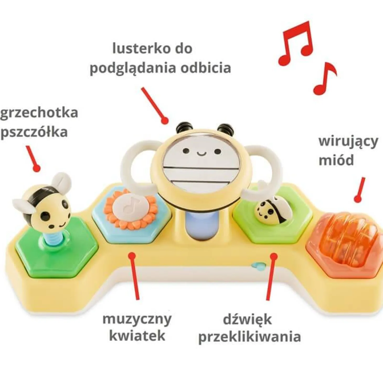 Interaktywna kierownica Pszczółka Farmstand 2w1