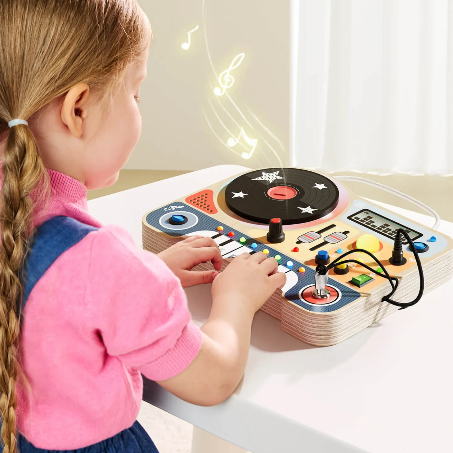 Interaktywna tablica muzyczna Mały DJ, 36m+
