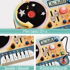 Interaktywna tablica muzyczna Mały DJ, 36m+