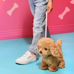Interaktywny chodzący piesek z magnetyczną kostką i akcesoriami - Playful Paws Goldendoodle Pup