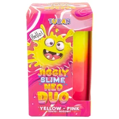 Jiggly Slime Neo Duo - żółto-różowy, 430g