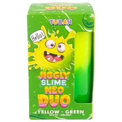 Jiggly Slime Neo Duo - żółto-zielony, 430g