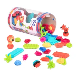 Jungle Adventures - klocki jeżyki w tubie - zestaw DŻUNGLA, 54 elementy