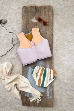 Kamizelka do pływania asekuracyjna dla dzieci Splash & Fun lavender apricot