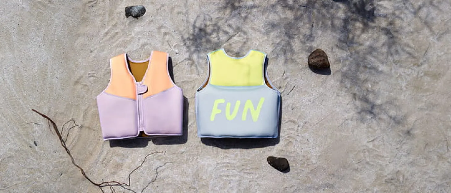 Kamizelka do pływania asekuracyjna dla dzieci Splash & Fun lavender apricot