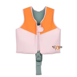 Kamizelka do pływania asekuracyjna dla dzieci Splash & Fun pale, pink orange