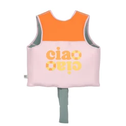 Kamizelka do pływania asekuracyjna dla dzieci Splash & Fun pale, pink orange