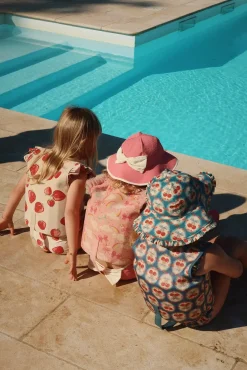 Kamizelka neoprenowa do nauki pływania Ellis - cherry bow blue