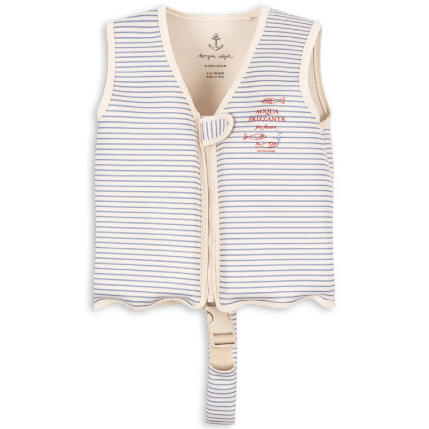 Kamizelka neoprenowa do pływania Ellis - Stripe Blue