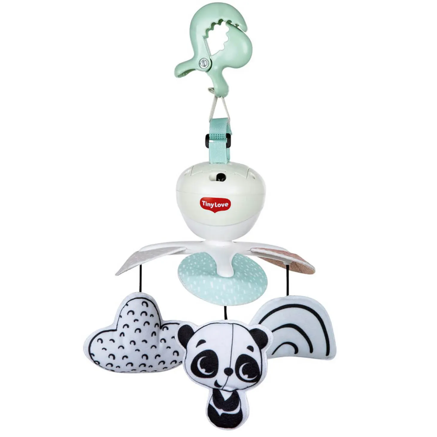 Karuzela podróżna 3w1 Decor - czarno-biała