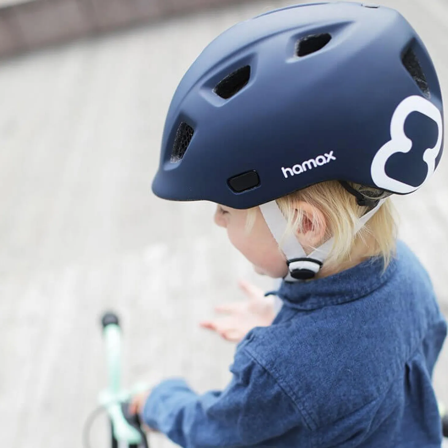 Kask dziecięcy - navy blue, white