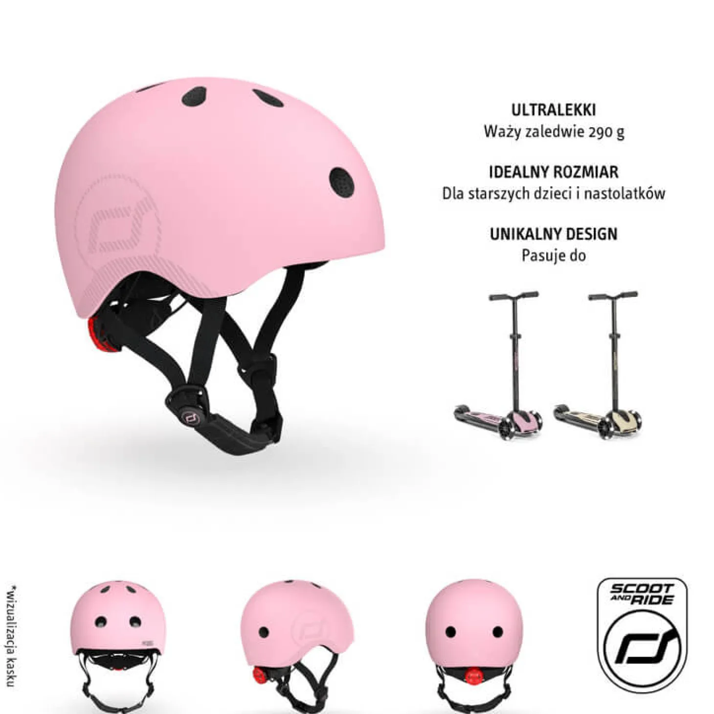 Kask M-L dla starszych dzieci i nastolatków Rose