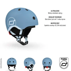 Kask narciarski zimowy XXS-S dzieci 1+ Steel