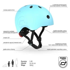 Kask S-M dla dzieci 3+ Blueberry kolekcja Icecream