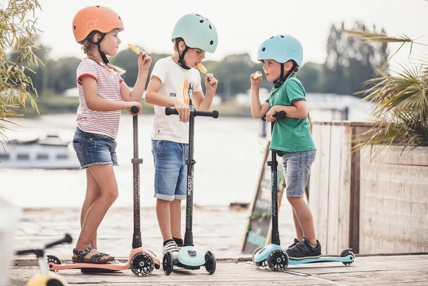 Kask S-M dla dzieci 3+ Blueberry kolekcja Icecream
