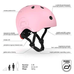 Kask S-M dla dzieci 3+ Rose