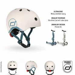 Kask XXS-S dla dzieci 1rż+ Ash