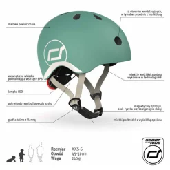 Kask XXS-S dla dzieci 1rż+ Forest