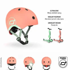 Kask XXS-S dla dzieci 1rż+ Peach