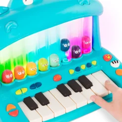 Keyboard ze skaczącymi ptaszkami - Hippo Pop Play Piano